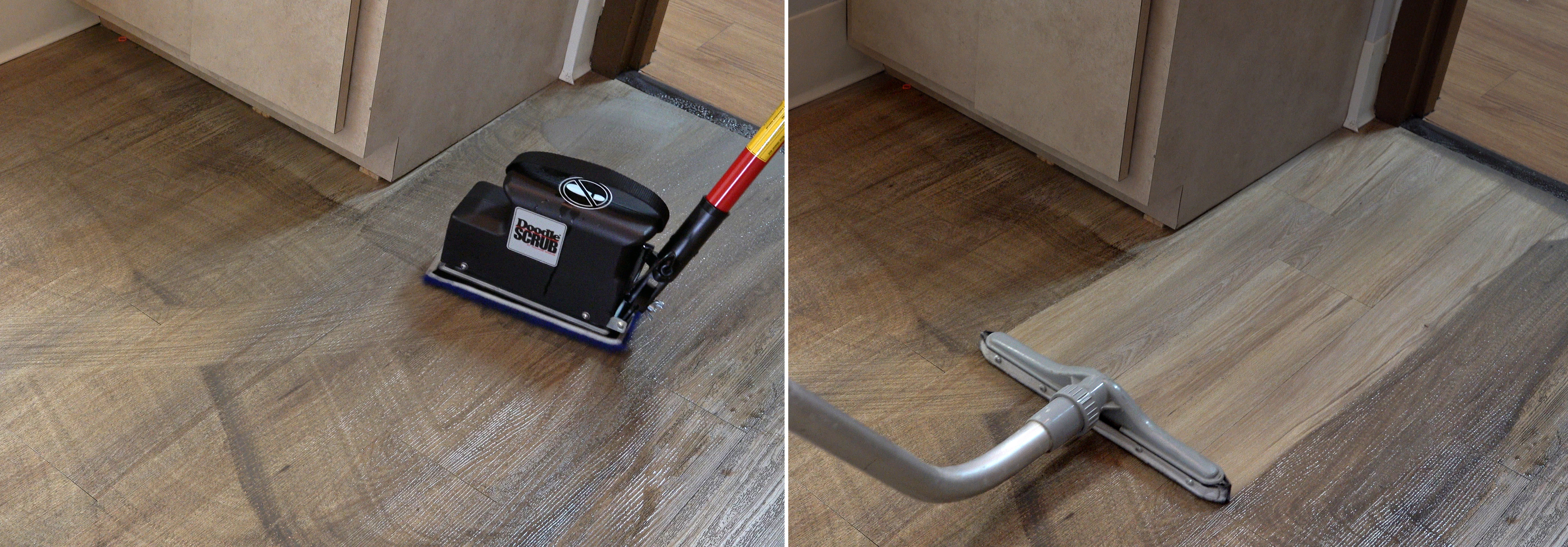 Batt Mop: Tile Scrubber & Grout Floor Cleaner - Square Scrub